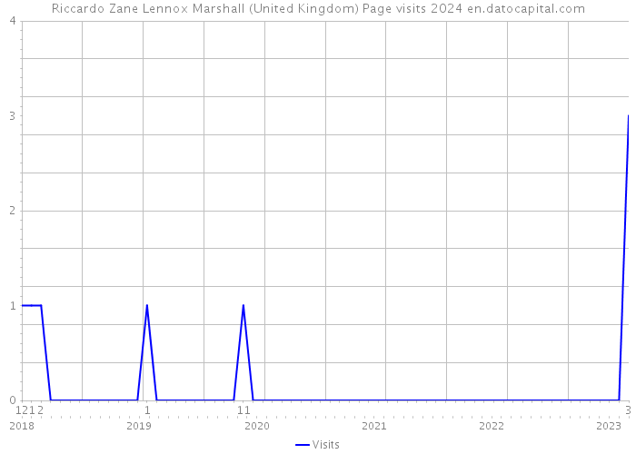 Riccardo Zane Lennox Marshall (United Kingdom) Page visits 2024 
