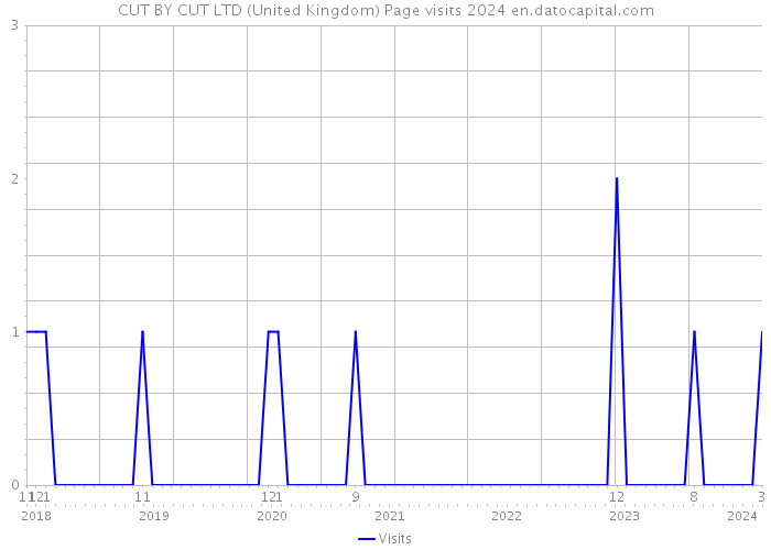 CUT BY CUT LTD (United Kingdom) Page visits 2024 