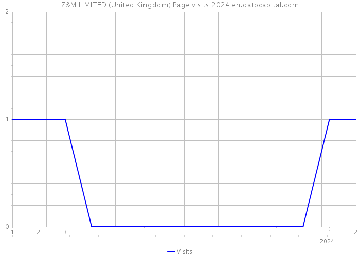 Z&M LIMITED (United Kingdom) Page visits 2024 