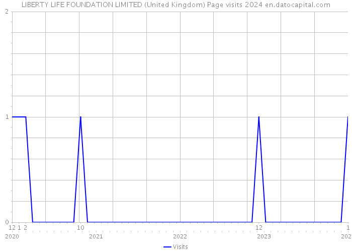 LIBERTY LIFE FOUNDATION LIMITED (United Kingdom) Page visits 2024 