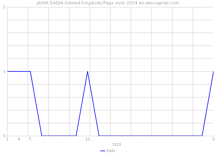 JAINA DADIA (United Kingdom) Page visits 2024 
