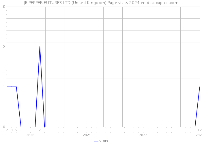 JB PEPPER FUTURES LTD (United Kingdom) Page visits 2024 