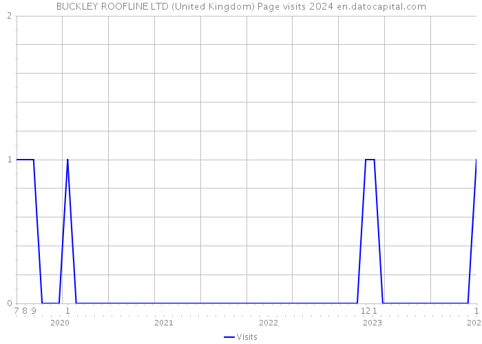 BUCKLEY ROOFLINE LTD (United Kingdom) Page visits 2024 