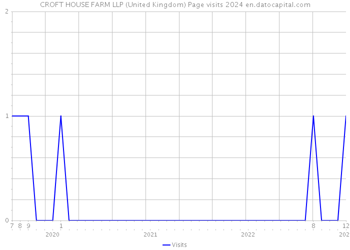 CROFT HOUSE FARM LLP (United Kingdom) Page visits 2024 