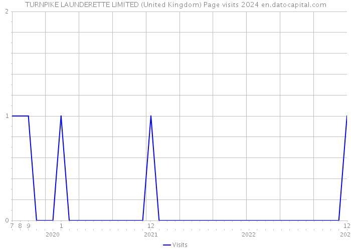 TURNPIKE LAUNDERETTE LIMITED (United Kingdom) Page visits 2024 