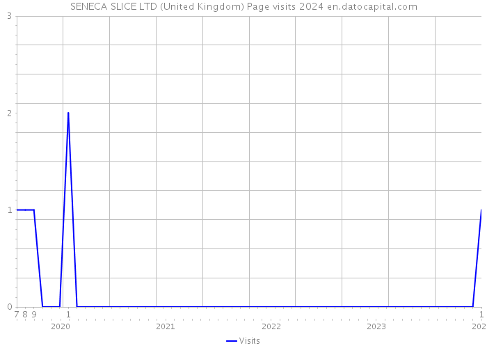 SENECA SLICE LTD (United Kingdom) Page visits 2024 