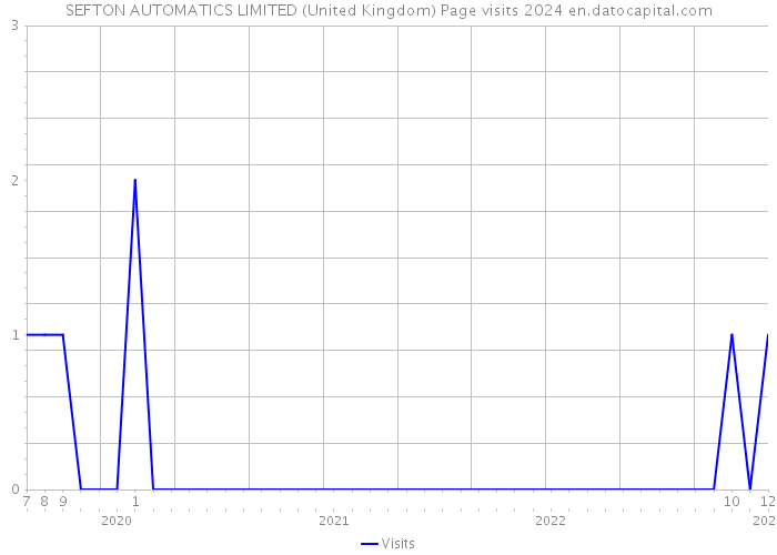 SEFTON AUTOMATICS LIMITED (United Kingdom) Page visits 2024 