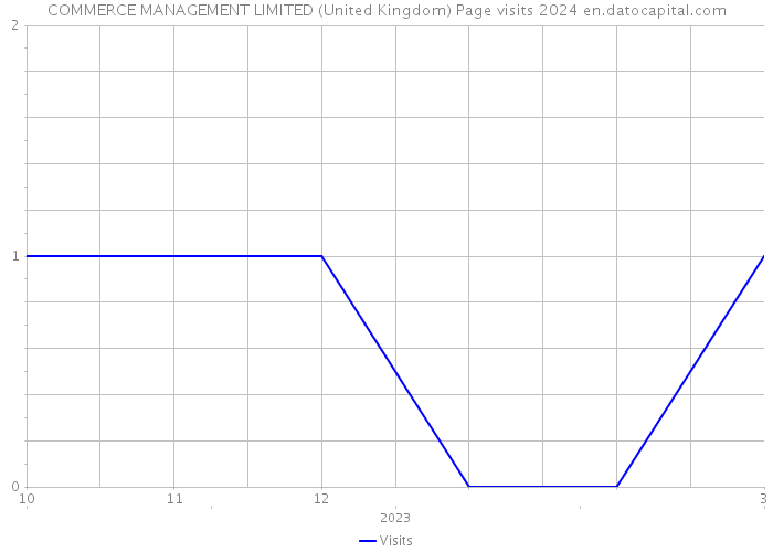 COMMERCE MANAGEMENT LIMITED (United Kingdom) Page visits 2024 