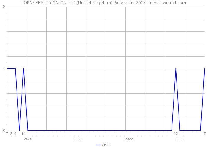 TOPAZ BEAUTY SALON LTD (United Kingdom) Page visits 2024 