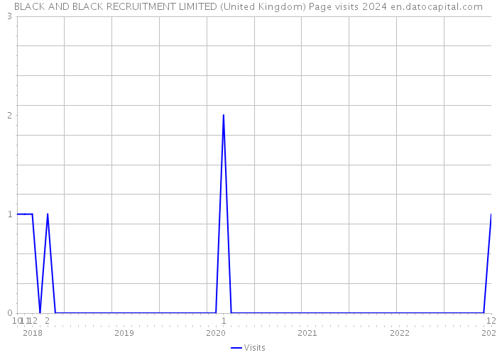 BLACK AND BLACK RECRUITMENT LIMITED (United Kingdom) Page visits 2024 