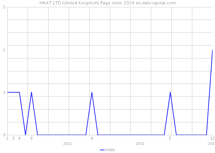 HAAT LTD (United Kingdom) Page visits 2024 