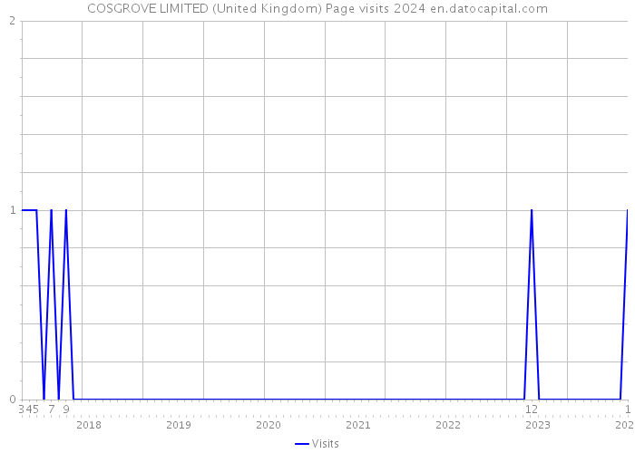 COSGROVE LIMITED (United Kingdom) Page visits 2024 