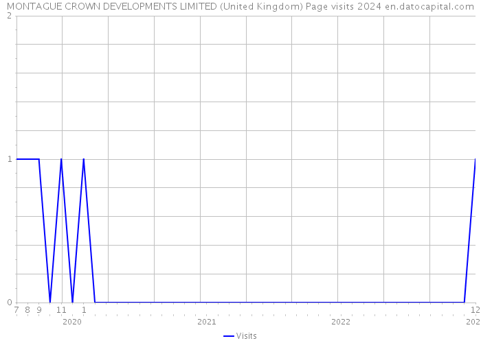 MONTAGUE CROWN DEVELOPMENTS LIMITED (United Kingdom) Page visits 2024 