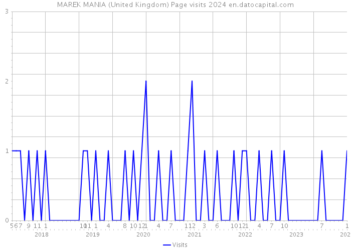 MAREK MANIA (United Kingdom) Page visits 2024 