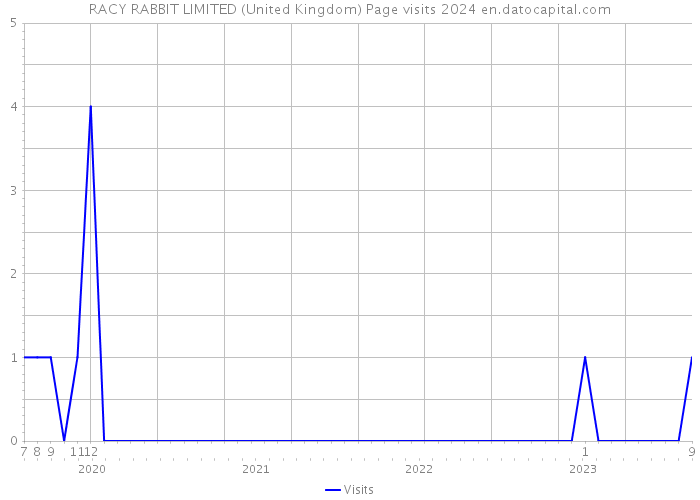 RACY RABBIT LIMITED (United Kingdom) Page visits 2024 