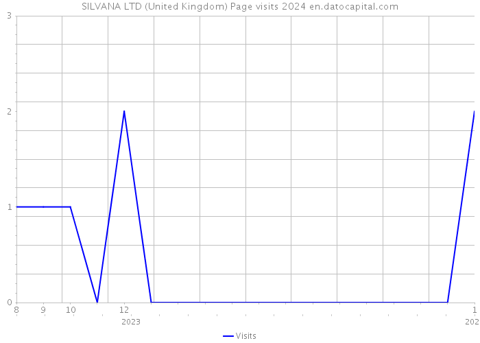 SILVANA LTD (United Kingdom) Page visits 2024 