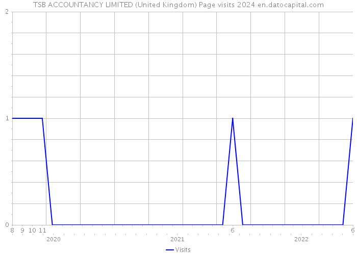 TSB ACCOUNTANCY LIMITED (United Kingdom) Page visits 2024 