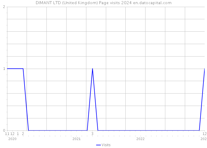 DIMANT LTD (United Kingdom) Page visits 2024 