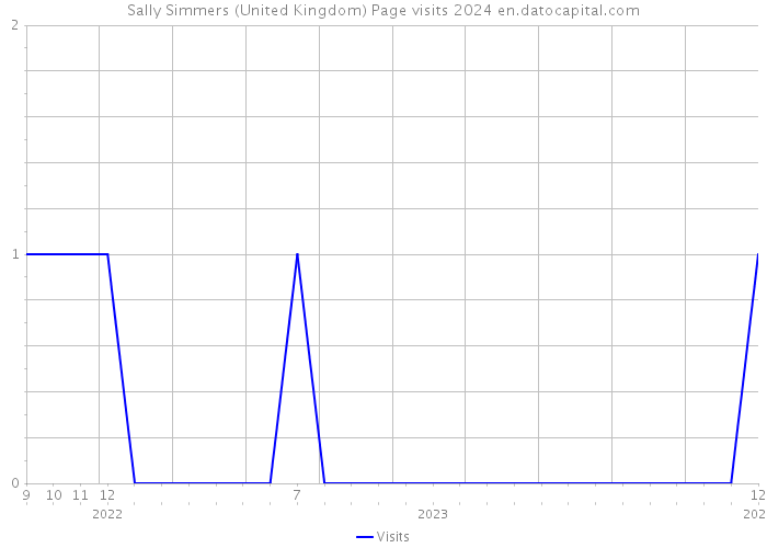 Sally Simmers (United Kingdom) Page visits 2024 