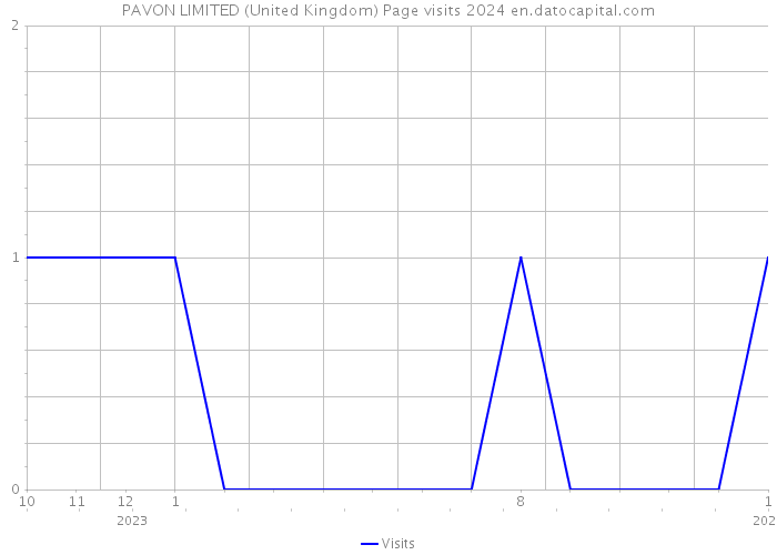 PAVON LIMITED (United Kingdom) Page visits 2024 