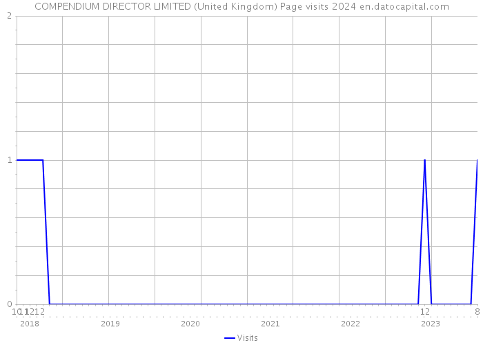 COMPENDIUM DIRECTOR LIMITED (United Kingdom) Page visits 2024 