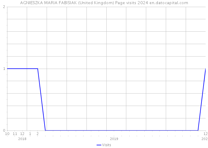 AGNIESZKA MARIA FABISIAK (United Kingdom) Page visits 2024 