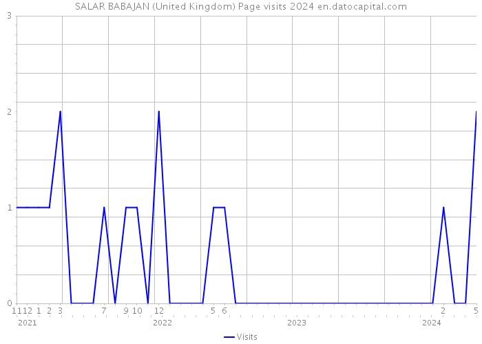 SALAR BABAJAN (United Kingdom) Page visits 2024 