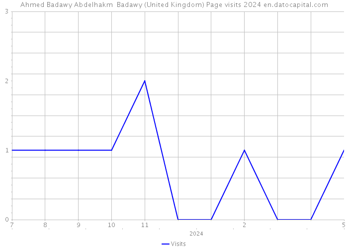 Ahmed Badawy Abdelhakm Badawy (United Kingdom) Page visits 2024 