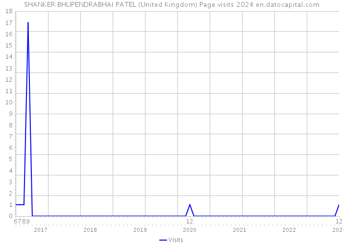 SHANKER BHUPENDRABHAI PATEL (United Kingdom) Page visits 2024 