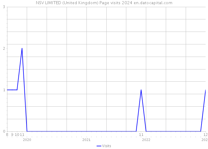 NSV LIMITED (United Kingdom) Page visits 2024 
