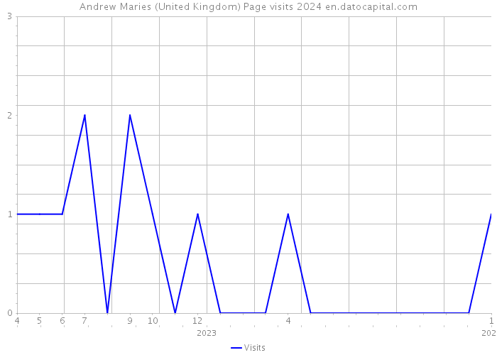 Andrew Maries (United Kingdom) Page visits 2024 