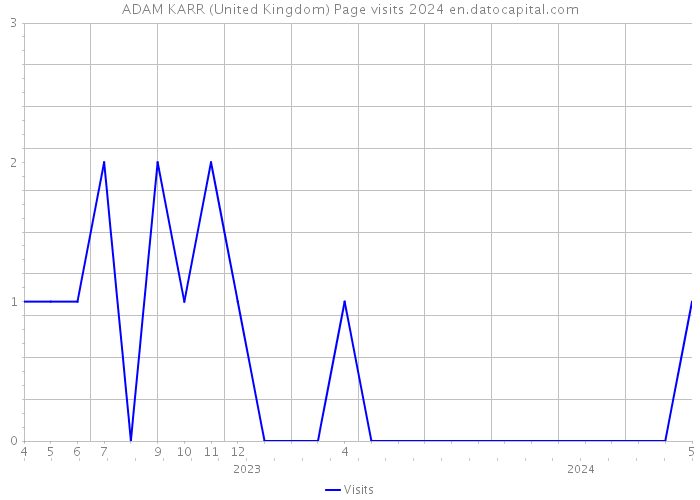 ADAM KARR (United Kingdom) Page visits 2024 