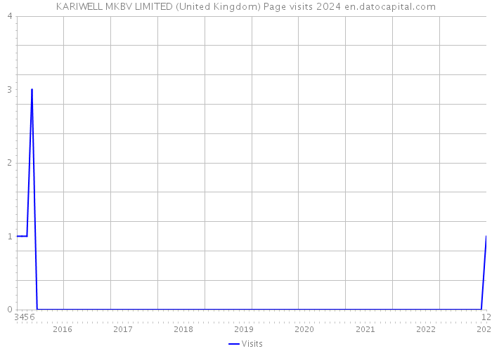 KARIWELL MKBV LIMITED (United Kingdom) Page visits 2024 