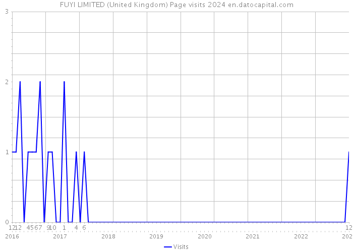 FUYI LIMITED (United Kingdom) Page visits 2024 