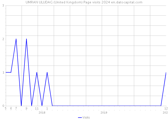 UMRAN ULUDAG (United Kingdom) Page visits 2024 