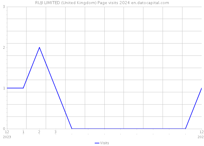 RUJI LIMITED (United Kingdom) Page visits 2024 