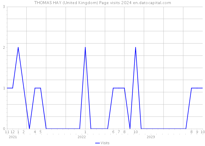 THOMAS HAY (United Kingdom) Page visits 2024 