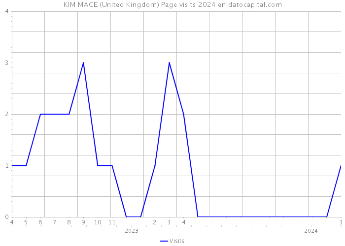 KIM MACE (United Kingdom) Page visits 2024 