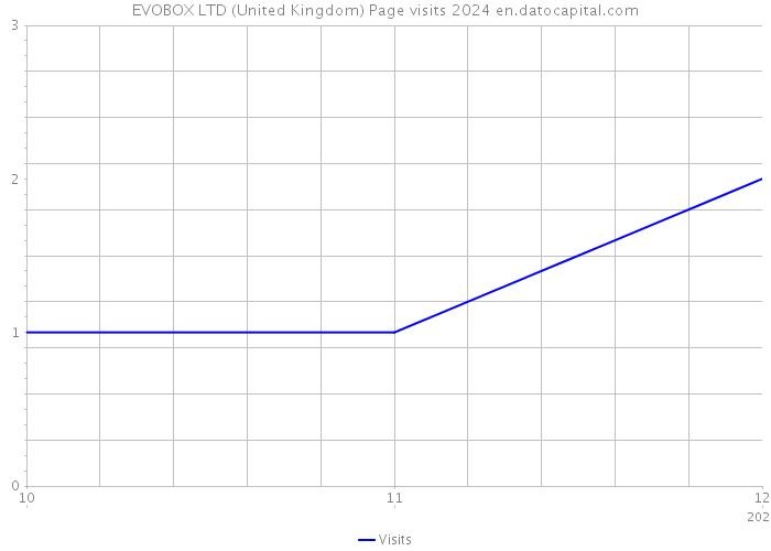 EVOBOX LTD (United Kingdom) Page visits 2024 