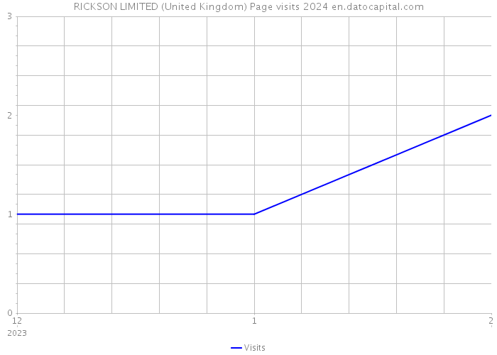 RICKSON LIMITED (United Kingdom) Page visits 2024 