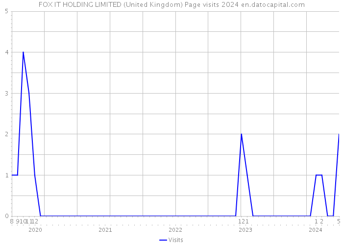 FOX IT HOLDING LIMITED (United Kingdom) Page visits 2024 