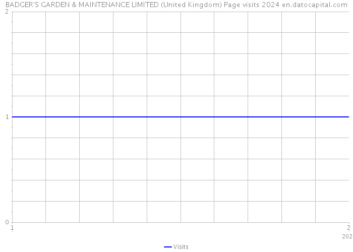 BADGER'S GARDEN & MAINTENANCE LIMITED (United Kingdom) Page visits 2024 