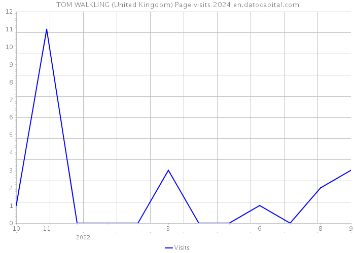 TOM WALKLING (United Kingdom) Page visits 2024 