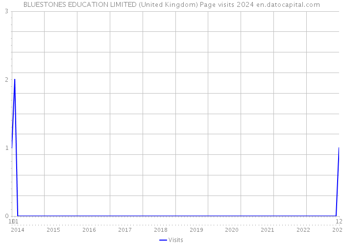 BLUESTONES EDUCATION LIMITED (United Kingdom) Page visits 2024 