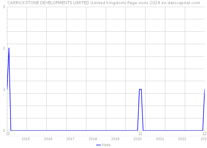 CARRICKSTONE DEVELOPMENTS LIMITED (United Kingdom) Page visits 2024 