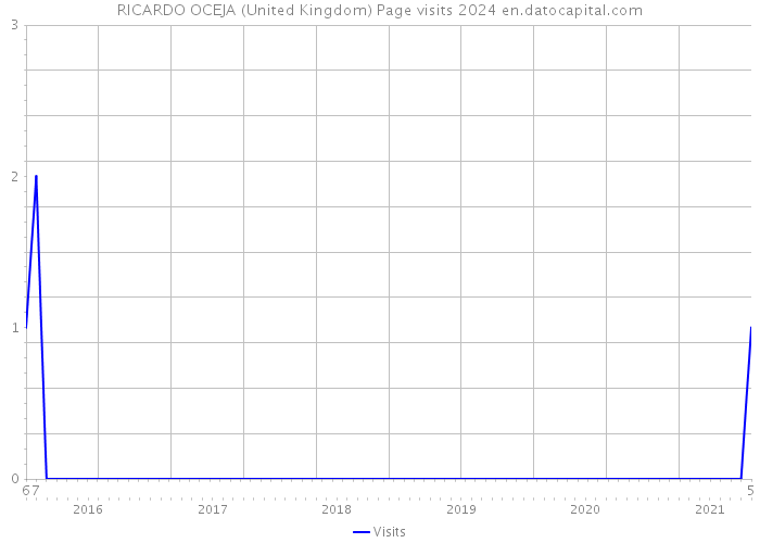 RICARDO OCEJA (United Kingdom) Page visits 2024 