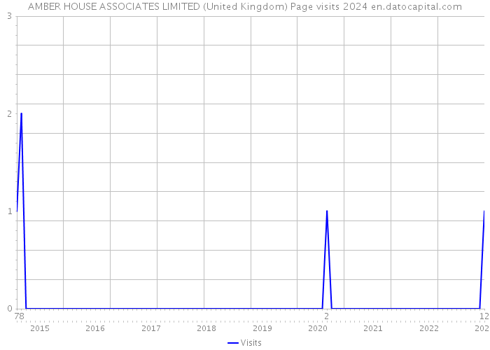 AMBER HOUSE ASSOCIATES LIMITED (United Kingdom) Page visits 2024 