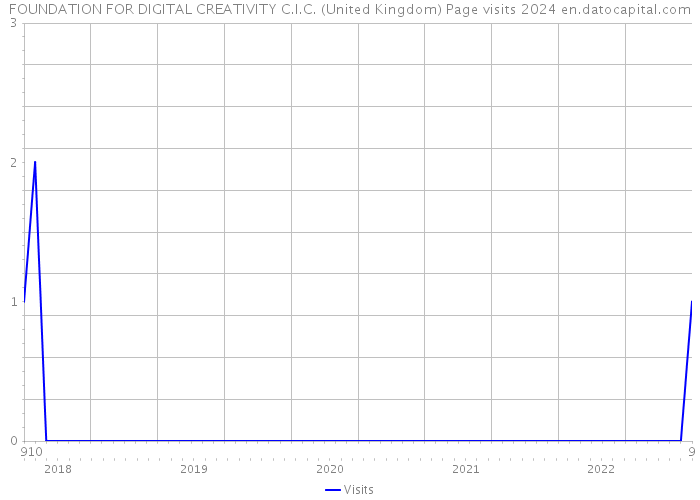 FOUNDATION FOR DIGITAL CREATIVITY C.I.C. (United Kingdom) Page visits 2024 