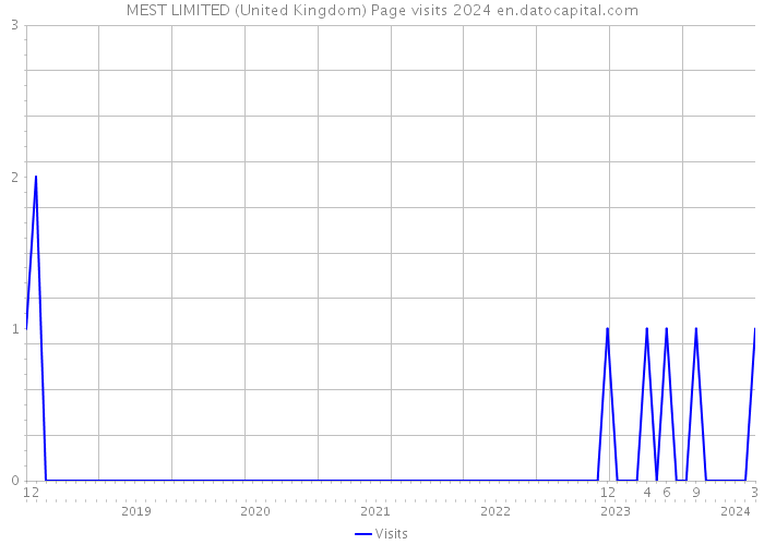 MEST LIMITED (United Kingdom) Page visits 2024 