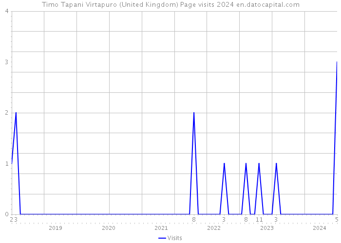 Timo Tapani Virtapuro (United Kingdom) Page visits 2024 